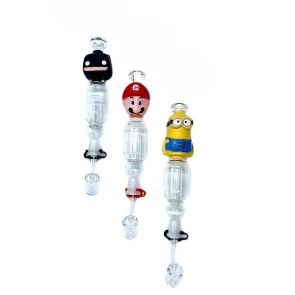 8in Hand Pipe Rig W/ Water Chamber Mario