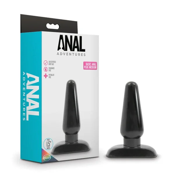Anal Adventures Basic Anal Plug – Medium-(bl-18715)