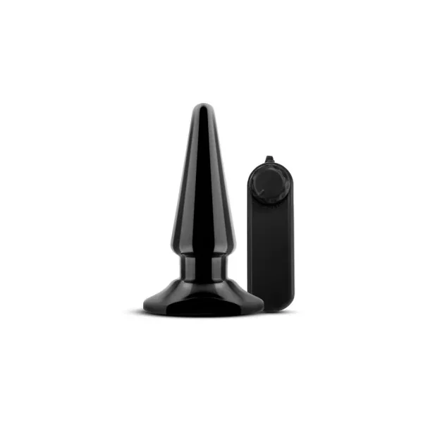Anal Adventures Basic Vibrating Anal Pleaser Remote-Controlled Plug, Black