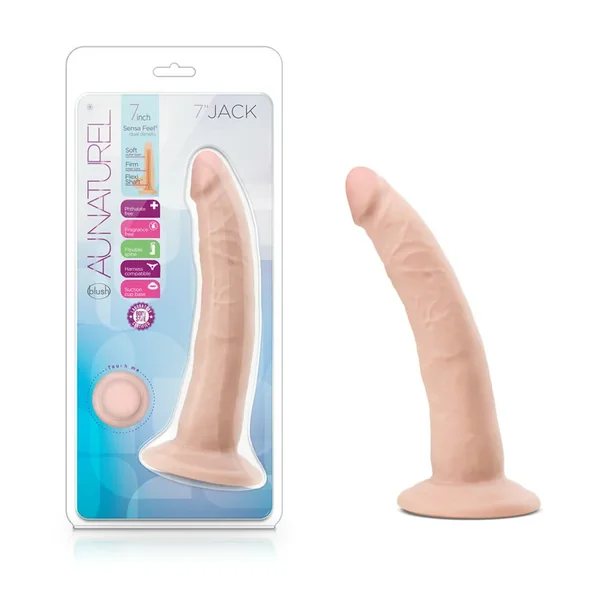Au Naturel Jack Dual-Density Sensa Feel 7″ Dildo