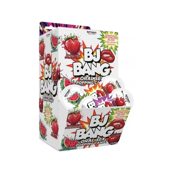BJ BANG POPPING BLOW JOB ORAL SEX CANDY 72PC DISPLAY