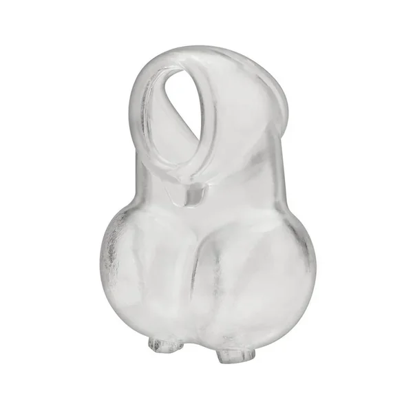 Blue Line Ball Sheath with Compression Cock Support – Clear