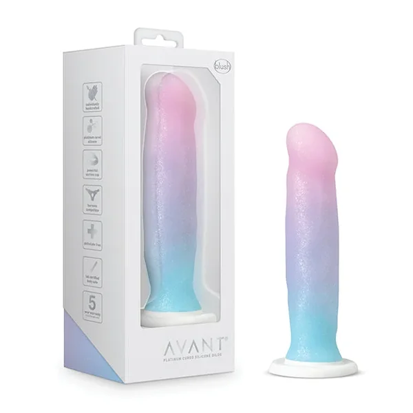 Blush Avant D17 Lucky Silicone Dildo – Pink/Blue