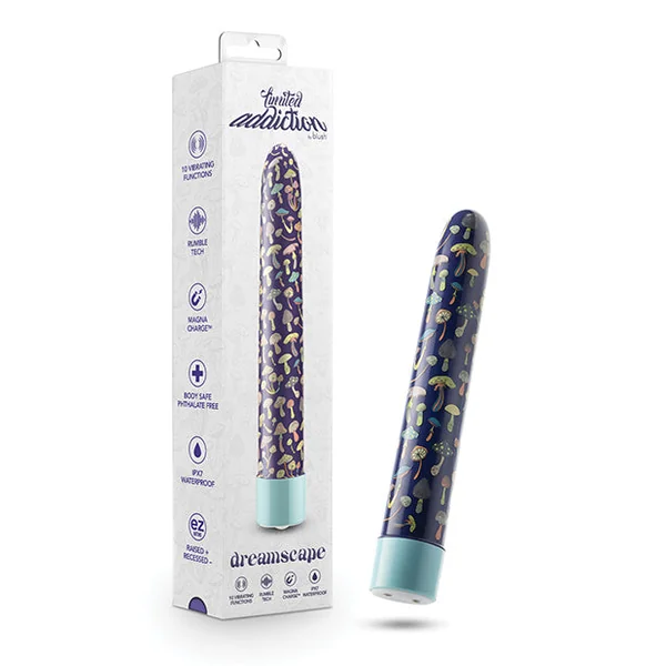 Blush Limited Addiction Dreamscape 7" Rechargeable Vibe - Blue