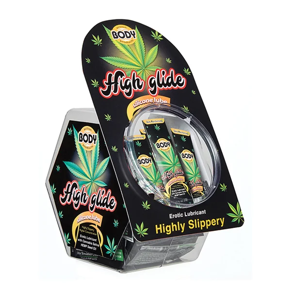 BODY ACTION HIGH GLIDE SAMPLE PACKET 50PC FISHBOWL DISPLAY