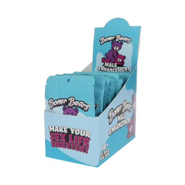 Boner Bear Gummy Male Display of 20 Ct -(Net)