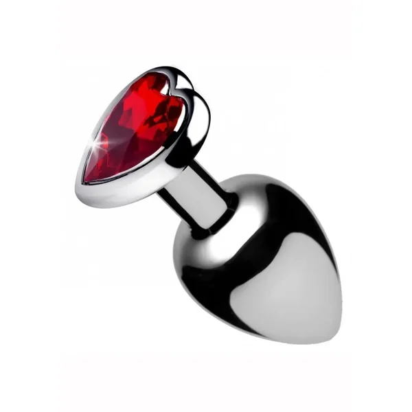 Booty Sparks Heart Gem Small Anal Plug – Red
