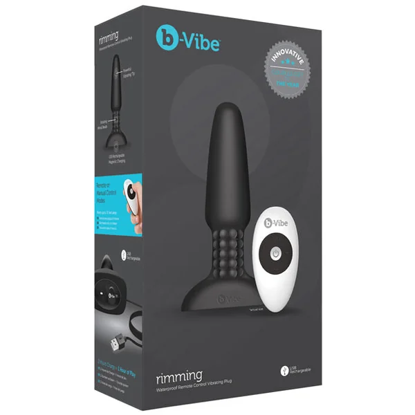 B-vibe Rimming Plug - Black