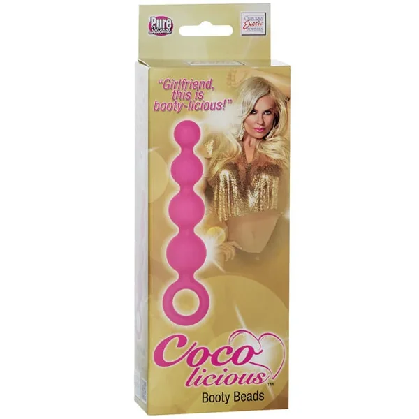 Calexotics Silicone Booty Beads – Pink
