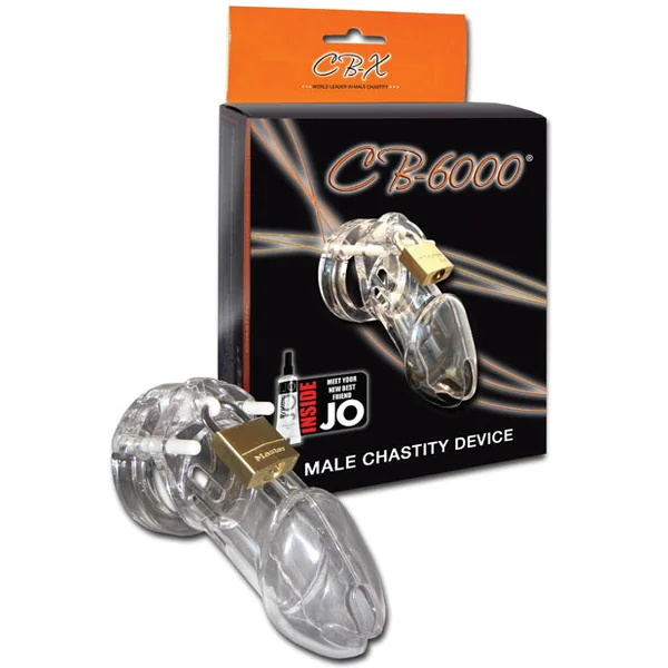 Cb-6000 3 1-4" Cock Cage & Lock Set - Clear