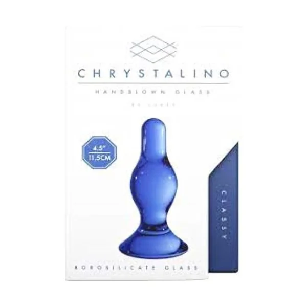 Chrystalino Hand Blown Glass Butt Plug Classy