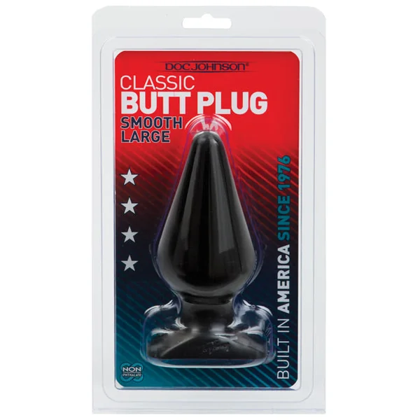 Classic Butt Plug - Large Black
