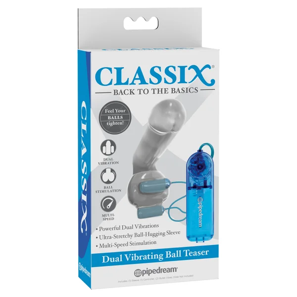 CLASSIX DUAL VIBRATING BALL TEASER BLUE