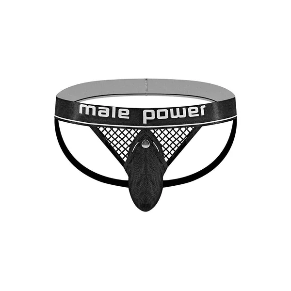 Cock Pit Net Cock Ring Jock - L/ XL - Black