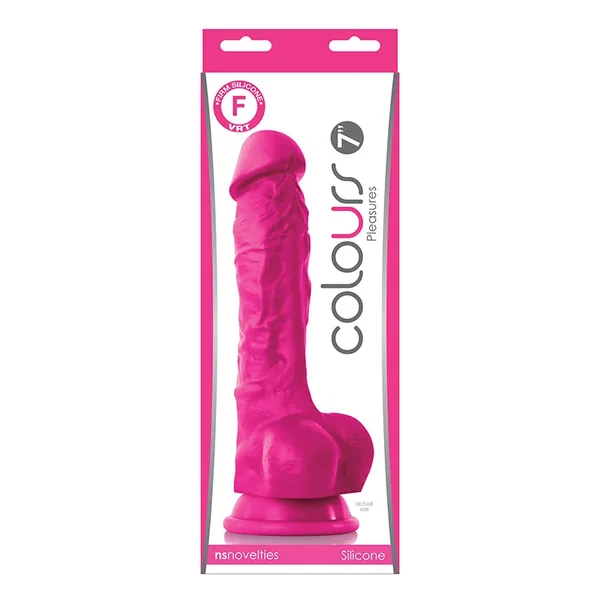 Colours pleasures 7 in dildo pink