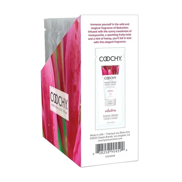 Coochy Shave Cream Seduction Honeysuckle/Citrus Foil (24 per Display)