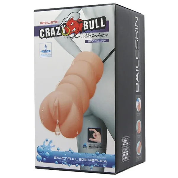 Crazy Bull No Lube Vagina Masturbator Sleeve – Ivory
