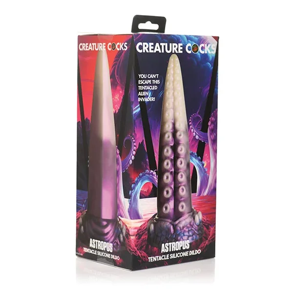 Creature Cocks Astropus Tentacle Silicone Dildo – Purple/White