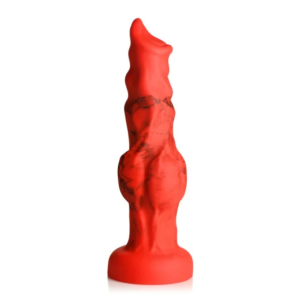 CREATURE COCKS FIRE HOUND SILICONE DILDO MEDIUM
