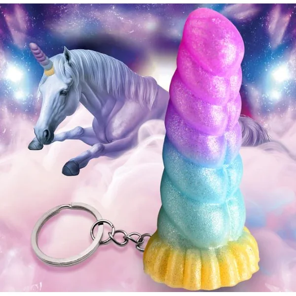 CREATURE COCKS MYSTIQUE UNICORN SILICONE KEYCHAIN