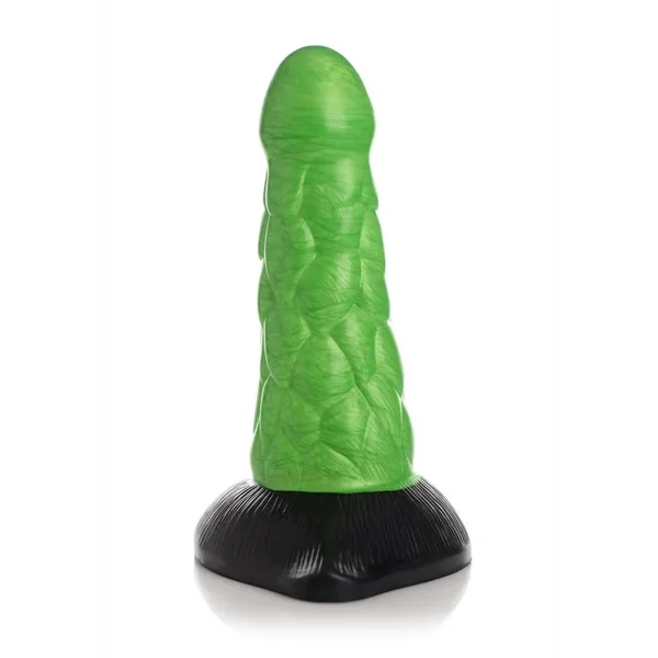 Creature Cocks Radioactive Reptile Silicone Dildo 7.5in – Green