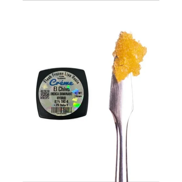 Creme Flash Frozen Live Resin THC-a Dabs El Chivo Hybrid