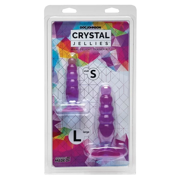 Crystal Jellies Anal Delight Trainer Kit – Purple