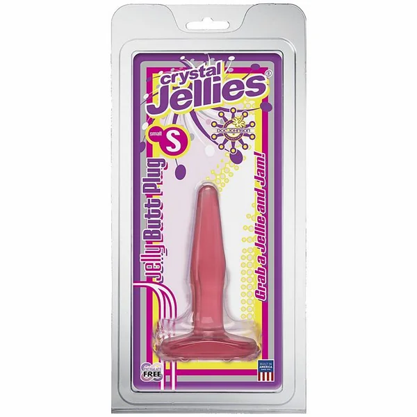 CRYSTAL JELLIES BUTT PLUG SM PINK CD