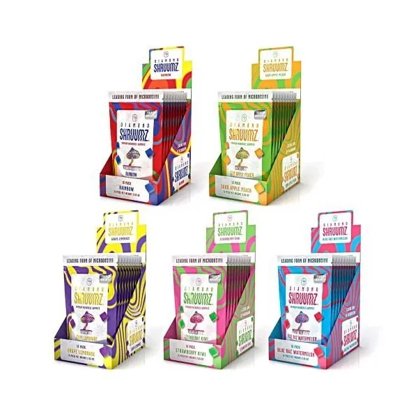 Diamond Shruumz Microdose Gum 10pk/Display Grape Lemonade