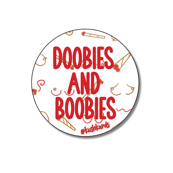 Doobies and Boobies Sticker - Pack of 3