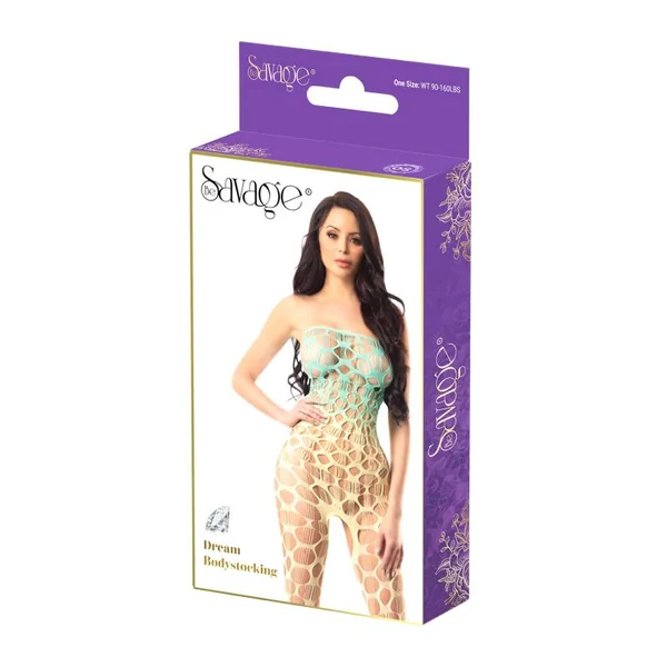 DREAM BODYSTOCKING TEAL/YELLOW