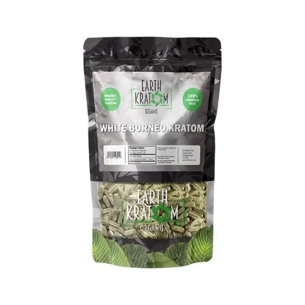 Earth Kratom 1000ct Capsules White Borneo