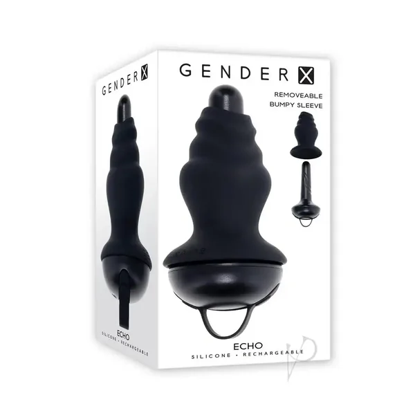 Echo Rechargeable Silicone Vibrator with Removable Sleeve
