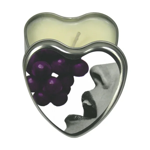 Edible Heart Candle Grape
