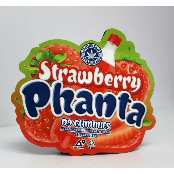 Eight-O Stixx 25mg D9 10ct Gummies Strawberry Phanta