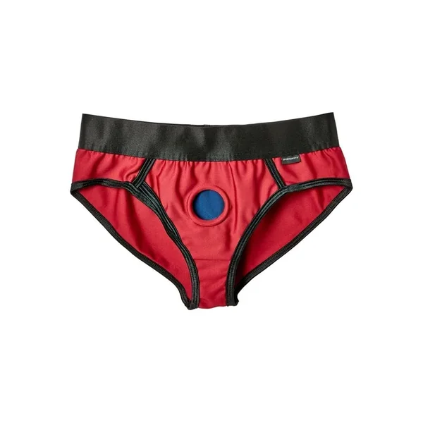 EM. EX. Active Harness Wear Contour Harness Briefs Red Large-28-31