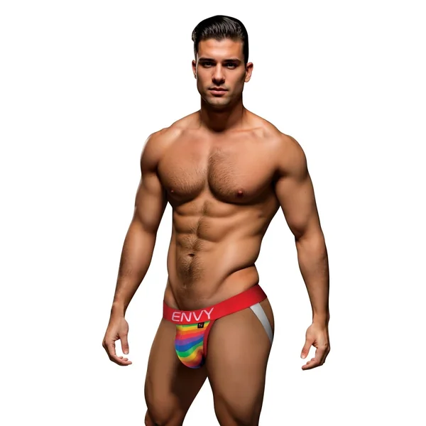 Envy Rainbow Pride Jock Red SM