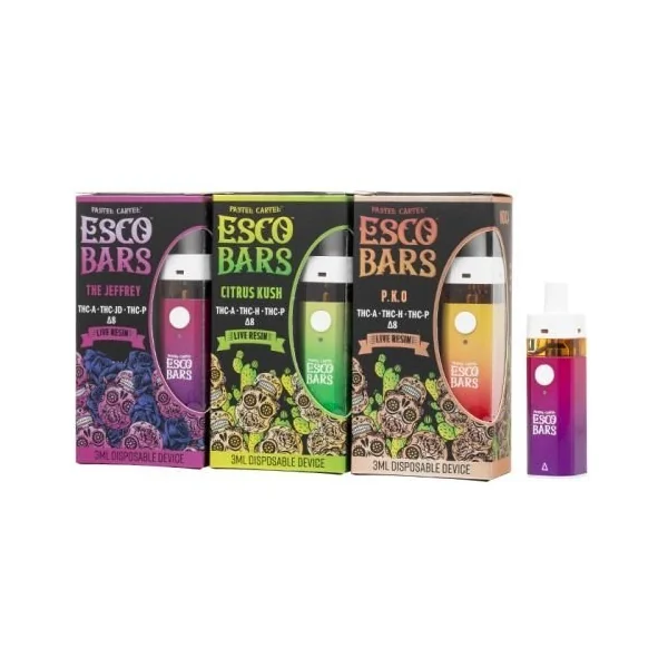 Esco Bar 3g Live Resin D8 Mix Disposable Bubbly Hybrid