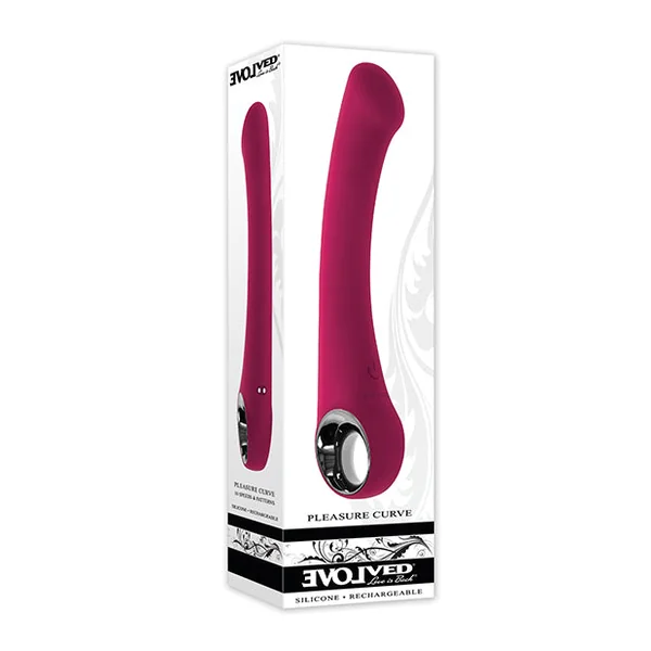 Evolved Pleasure Curve G-Spot Vibrator - Burgundy