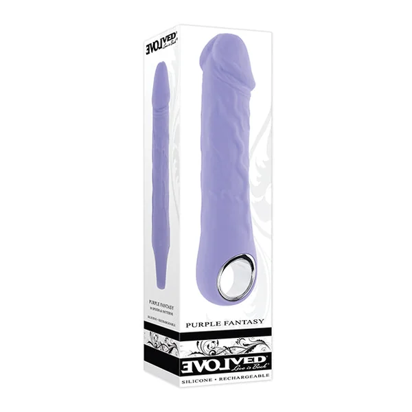 Evolved Purple Fantasy Realistic Vibrator - Purple