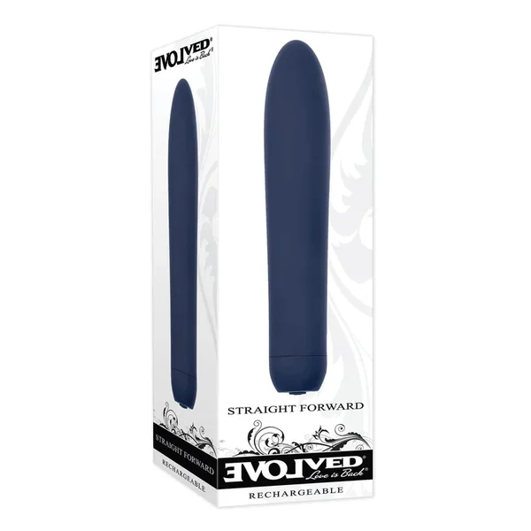 Evolved Straight Forward Vibrator – Blue