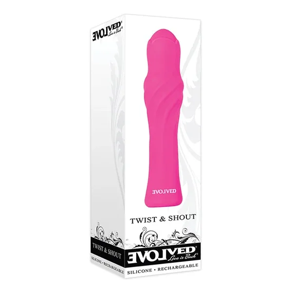 Evolved Twist & Shout Rechargeable Bullet – Pink