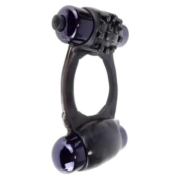 Fantasy C-Ringz Duo-Vibrating Super Cock Ring with Bullets – Black