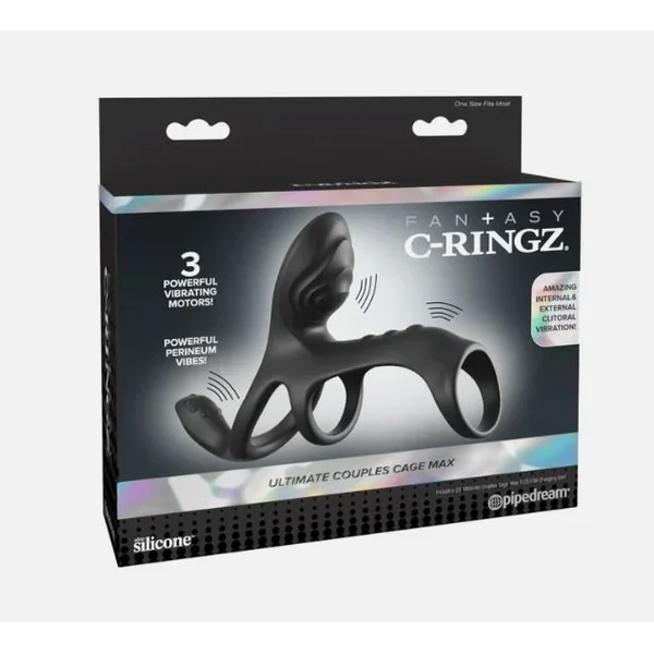 FANTASY C-RINGZ ULTIMATE COUPLES CAGE MAX BLACK