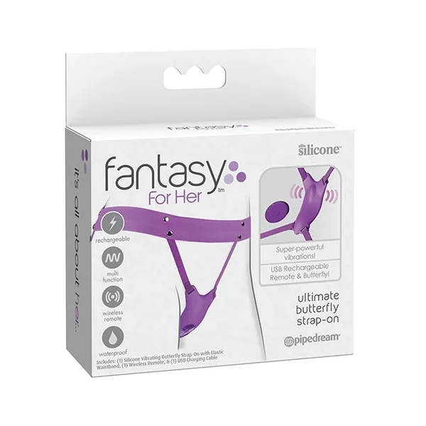 Fantasy For Her Ultimate Butterfly Strap On – Purple