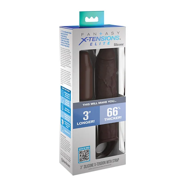 Fantasy X-tensions Elite 7" Extension W-strap - Brown