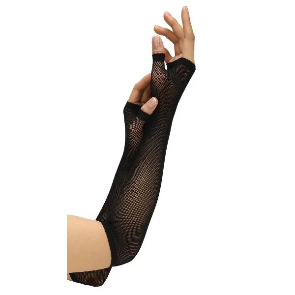 FISHNET SLEEVES BLACK