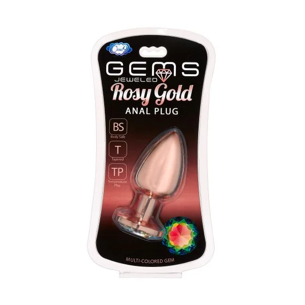 GEMS ROSY GOLD ANAL PLUG LARGE