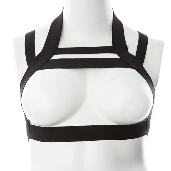 Gender Fluid Majesty Harness Multi Band-Black S-L