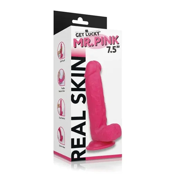 Get Lucky Mr. Pink 7.5″ Dual Layer Dong